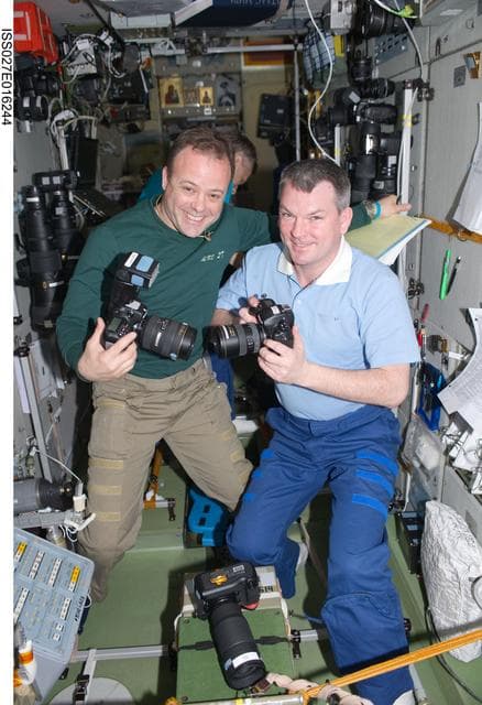 NASA image: Garan and Samokutyaev in the SM