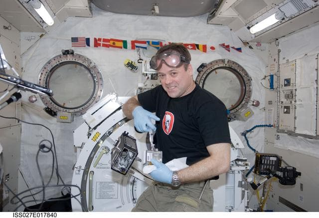 NASA image: Garan conducts CsPINs Experiment Operations