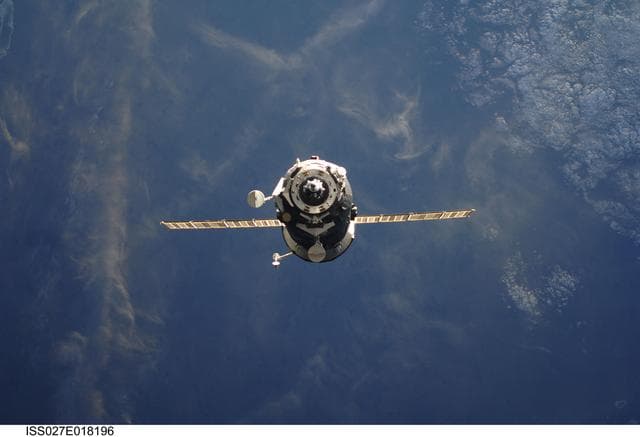 NASA image: Progress 42P on approach to the ISS