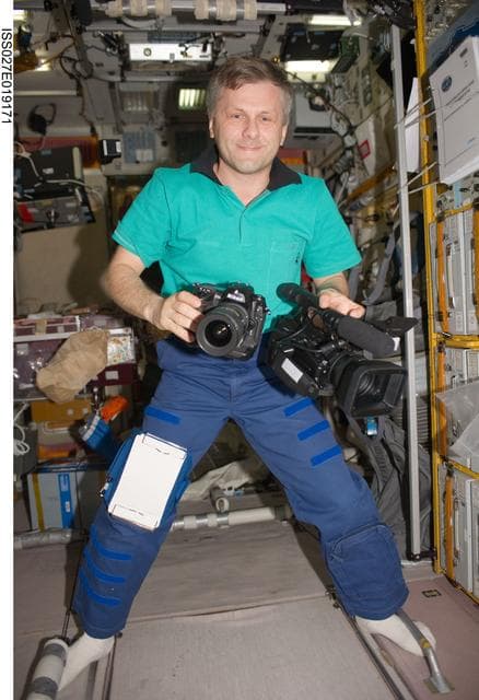 NASA image: Borisenko in the SM
