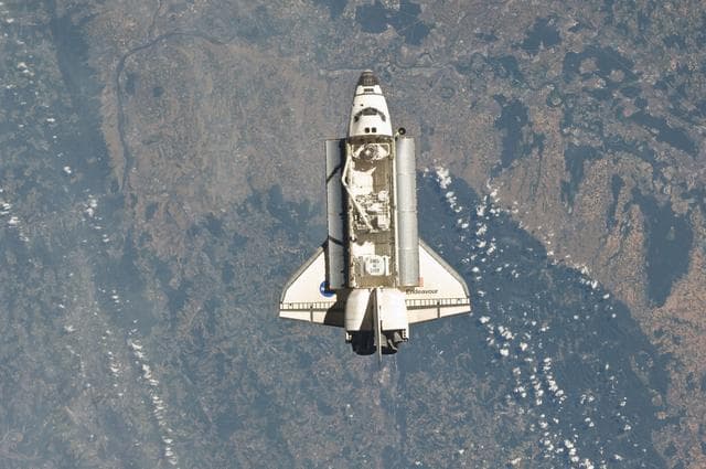 NASA image: Endeavour on Approach to ISS during the STS-134 Mission