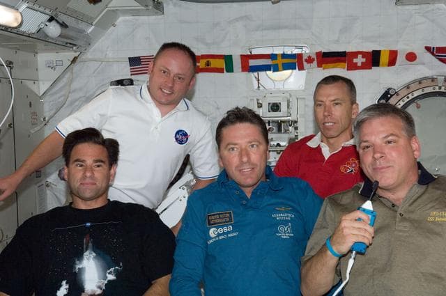 NASA image: STS-134 Crew in Kibo