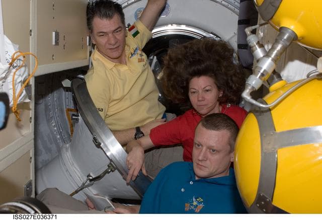 NASA image: Expedition 27 Crewmembers Bid Farewell