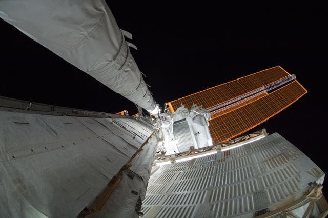NASA image: STS-134 MS Fincke during EVA-4