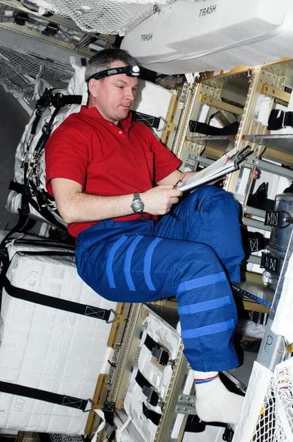 NASA image: View of FE Samokutyaev during ATV Undocking Preparations