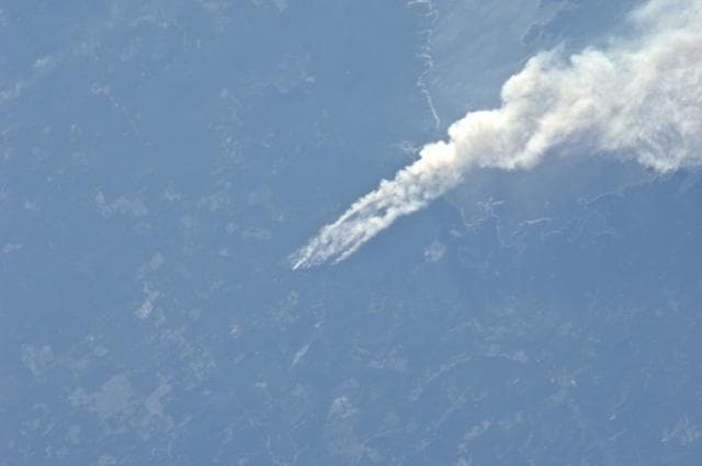 NASA image: Earth Observation - Texas Wildfire