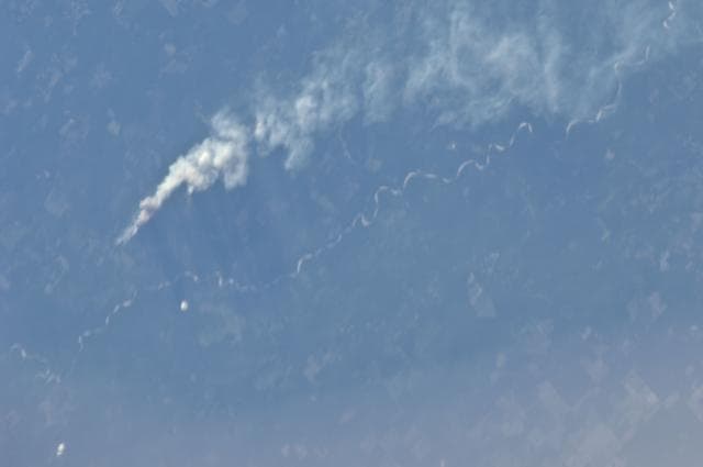 NASA image: Earth Observation - Texas Wildfire
