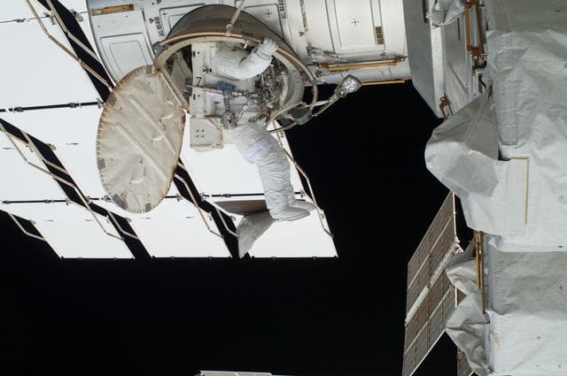 NASA image: View of Expedition 28 FE Garan during EVA