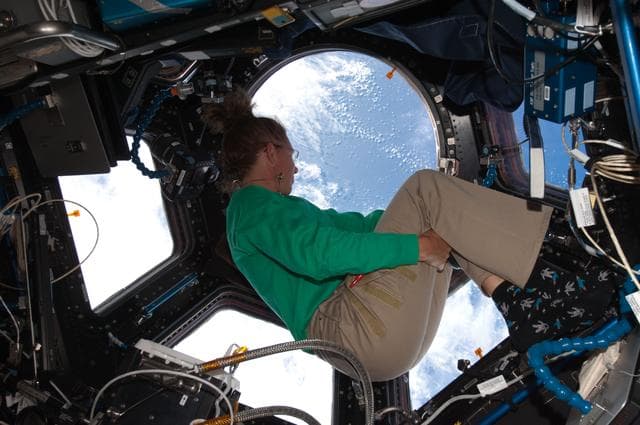 NASA image: STS-135 MS Magnus in the Cupola