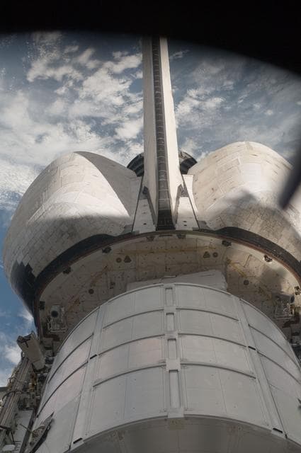 NASA image: Raffaello MPLM stowed in the Shuttle Atlantis Cargo Bay