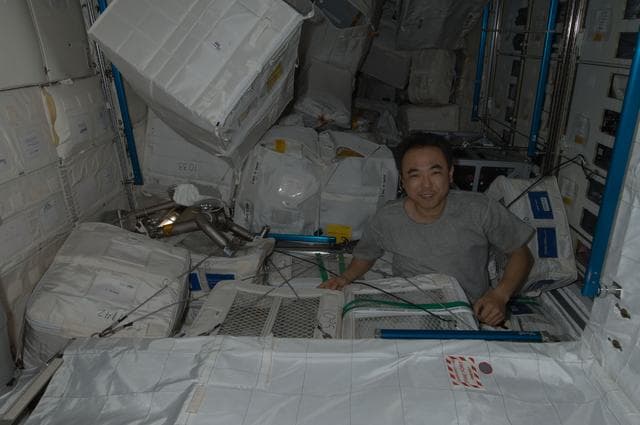 NASA image: Food Stowage Bags in Leonardo PMM
