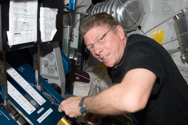 NASA image: FE Fossum performs aRED In-Flight Maintenance