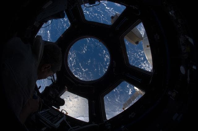 NASA image: Earth Observation through Cupola Windows