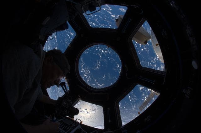 NASA image: Earth Observation through Cupola Windows