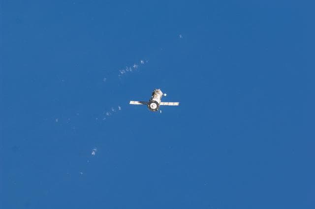 NASA image: Soyuz TMA-21 spacecraft departs ISS