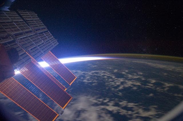 NASA image: Air glow and Terminator view taken by the Expedition 29 crew