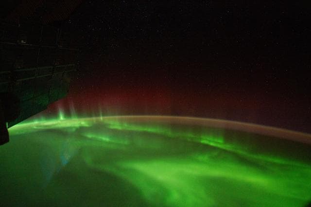 NASA image: "Aurora Australis, Airglow, Terminator  view taken by the Expedition 29 crew"