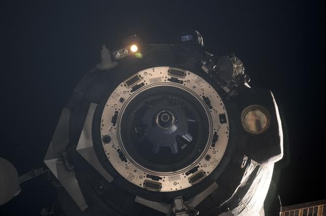 NASA image: Soyuz 27S undocks from the ISS