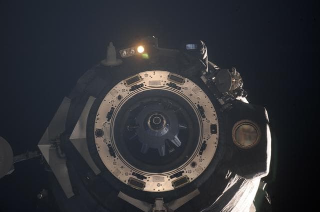 NASA image: Soyuz TMA-02M undocks from the ISS