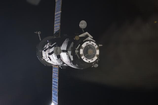 Progress 45P Spacecraft undocks from the ISS