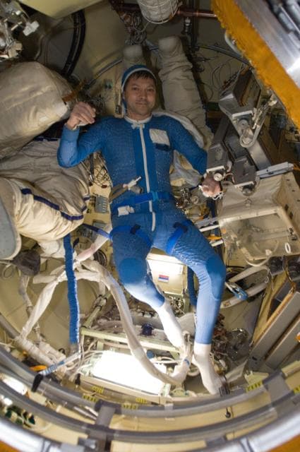 NASA image: Kononenko prepares for EVA