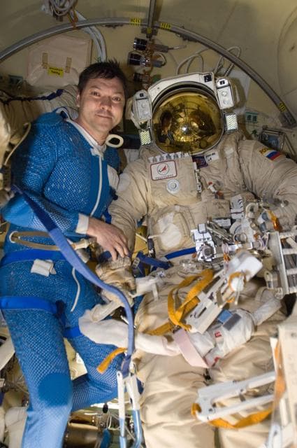 NASA image: Kononenko prepares for EVA