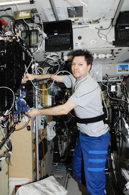NASA image: Kononenko performs SPRUT-2 Experiment run in the SM