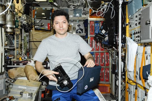 NASA image: Kononenko performs SPRUT-2 Experiment run in the SM