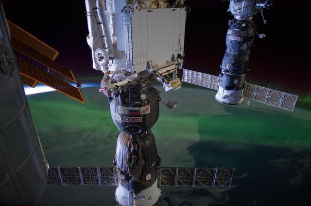 NASA image: Soyuz and Progress Spacecrafts
