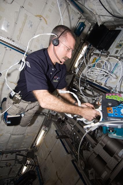 NASA image: Burbank sets up the ICV Resting Echo Scan