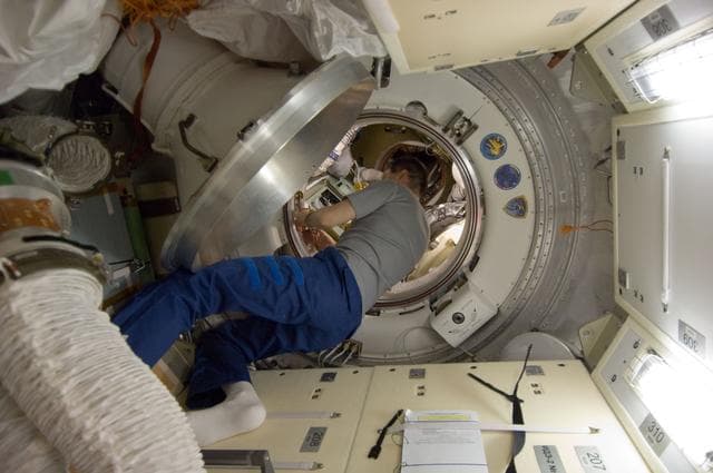NASA image: Kononenko in the MRM-1 Hatch