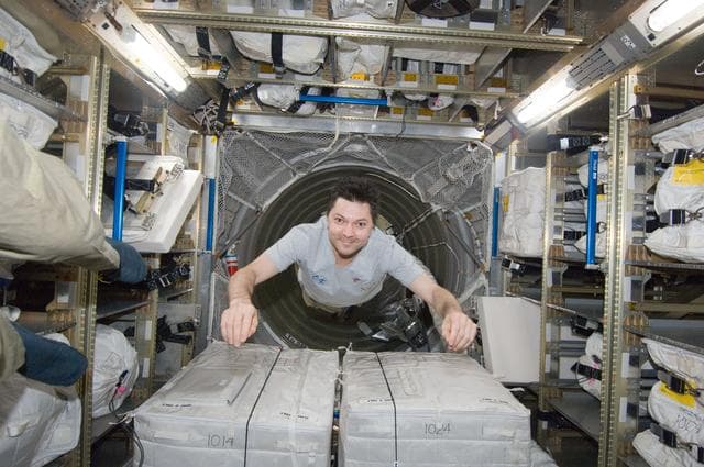 NASA image: Kononenko floats through the ATV-3