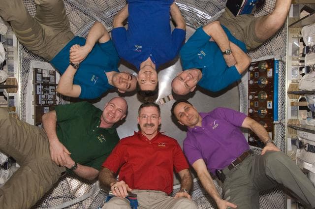 NASA image: Expedition 30 crewmembers pose for photo