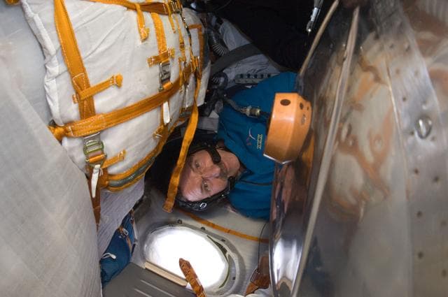 NASA image: Soyuz 28S Descent Module during 3-hour Descent Drill Number 2