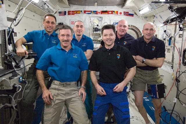 NASA image: Expedition 30 Crewmembers in the JPM