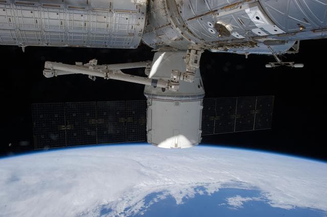 NASA image: View of the Dragon Spacecraft