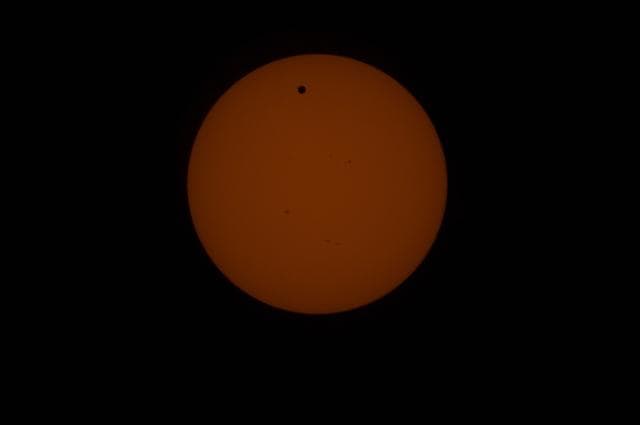 NASA image: Solar Observations taken during the Transit of Venus (Between Second and Third Contacts)