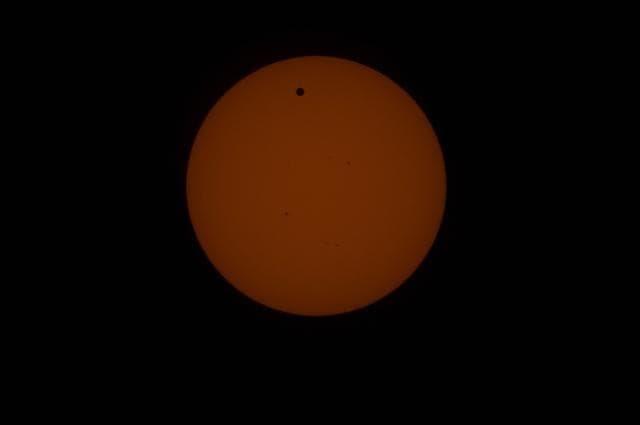 NASA image: Solar Observations taken during the Transit of Venus (Between Second and Third Contacts)