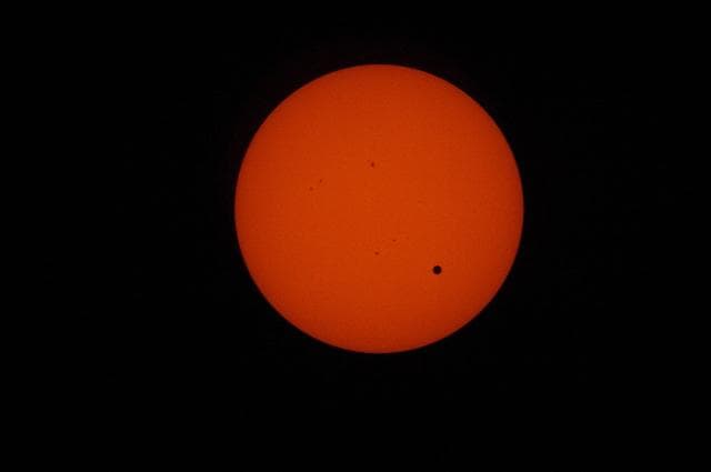 NASA image: Solar Observations taken during the Transit of Venus (Between Second and Third Contacts)