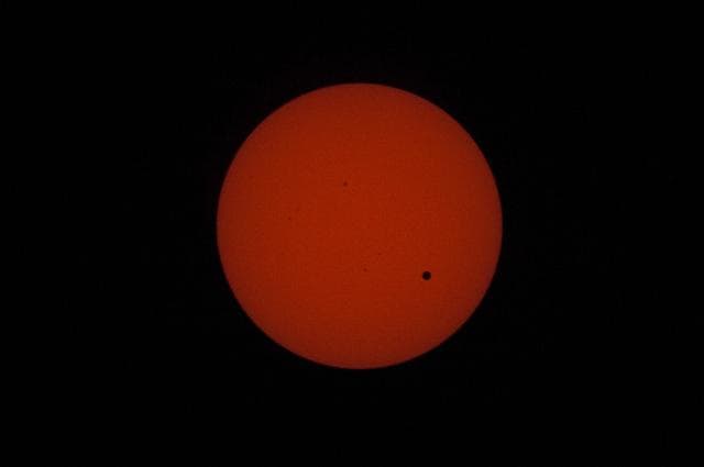 NASA image: Solar Observations taken during the Transit of Venus (Between Second and Third Contacts)