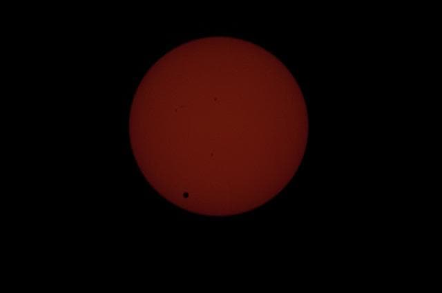 NASA image: Solar Observations taken during the Transit of Venus (Between Second and Third Contacts)