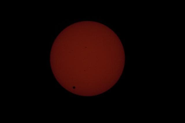 NASA image: Solar Observations taken during the Transit of Venus (Between Second and Third Contacts)