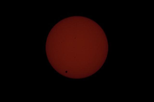 NASA image: Solar Observations taken during the Transit of Venus (Between Second and Third Contacts)