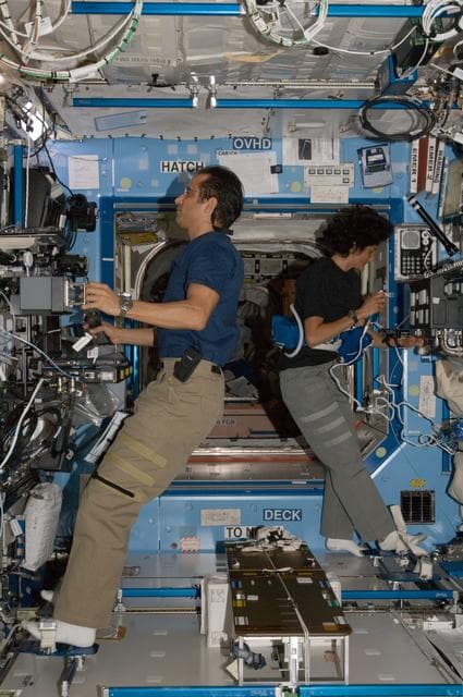 NASA image: View of Expedition 32 Crew Members in the US Lab