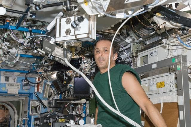 NASA image: Expedition 32 FE Acaba exercises on the CEVIS