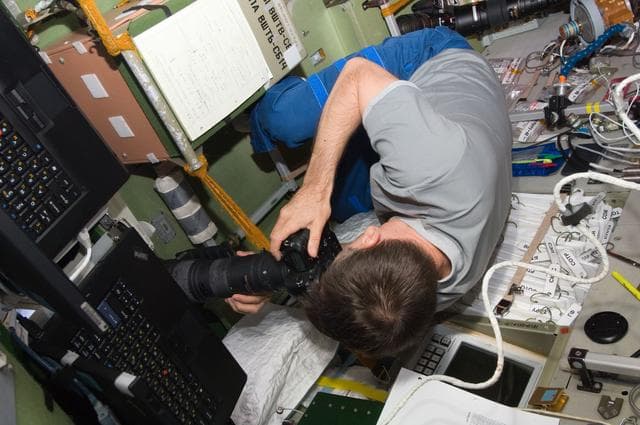 NASA image: FE Malenchenko photographs the Progress 47P Undocking