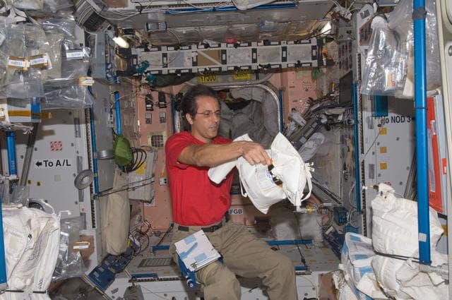 NASA image: FE Acaba working in the Node 1