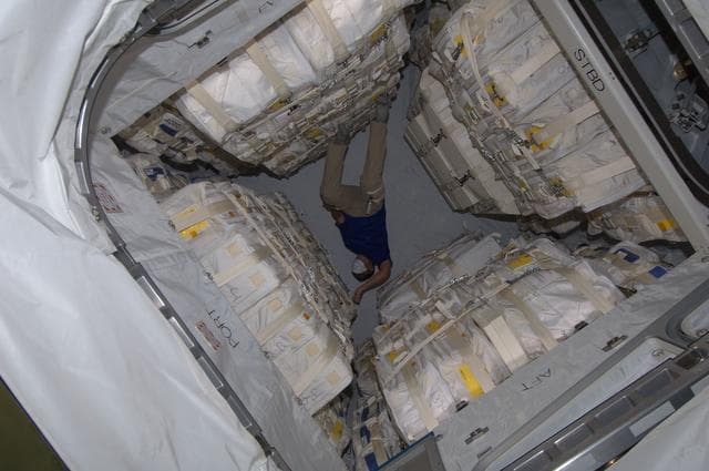 NASA image: View of Expedition 32 FE Hoshide during HTV3 Ingress