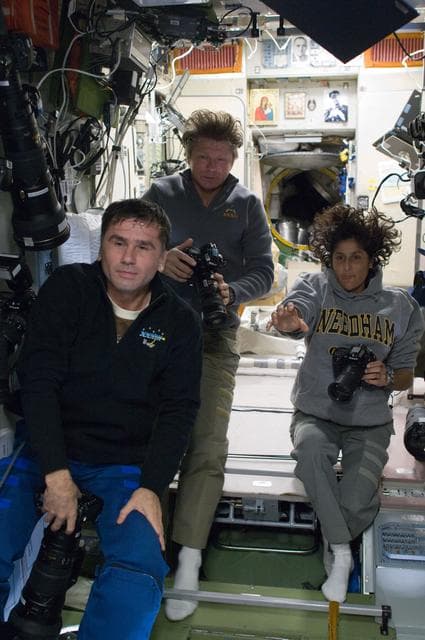 NASA image: Expedition 32 Crew Members in the SM