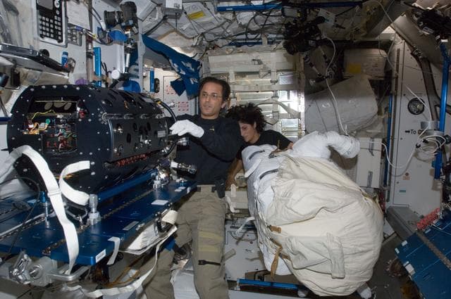 NASA image: Acaba and Williams  in Node 2